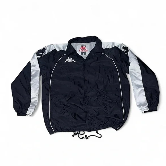 Rare Vintage 90s Kappa Black and White Oversized Jacket